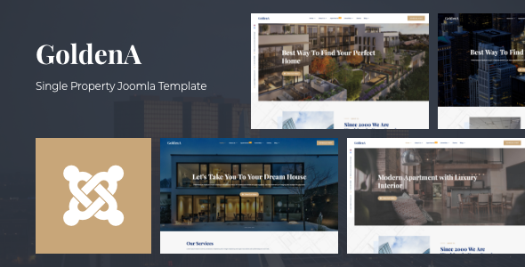 GoldenA - Single Property Joomla Template TFx 