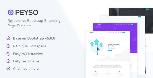 Peyso - Bootstrap 5 Landing Page Template TFx
