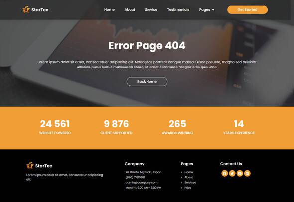 StarTec - Saas Elementor Template Kit TFx