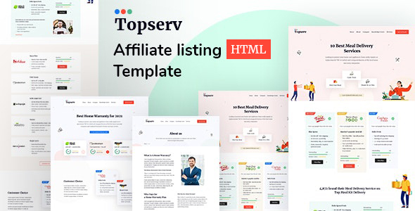 Topserv - Affiliate listing HTML Template TFx