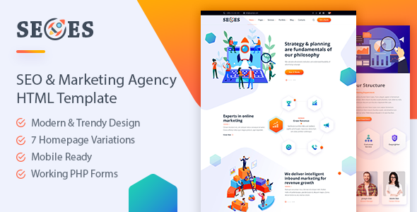 Seoes - Marketing Agency HTML Template TFx