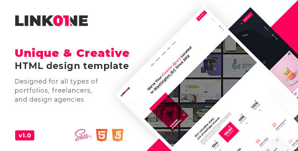 Linkone - Creative agency and portfolio html template TFx