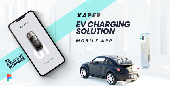 XAPER-Electric Vehicle Charging App Figma UI Design TFx 