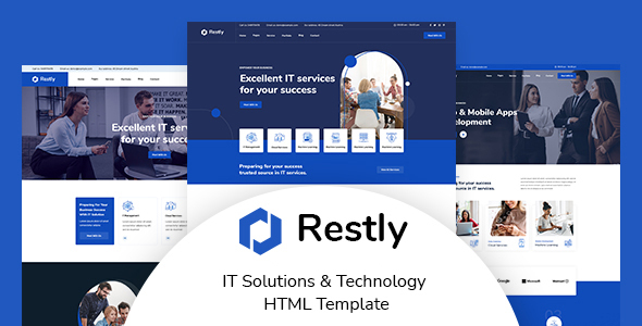Restly  IT Solutions amp Technology HTML Template TFx 
