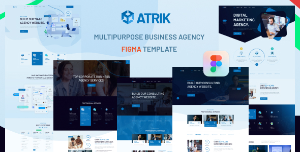 Atrik - Business Agency Figma Template TFx