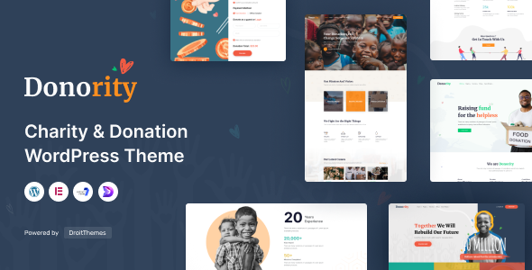 Donority - Charity amp Donation WordPress Theme TFx