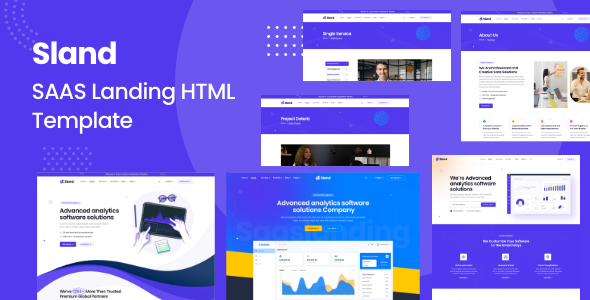 Sland - Software Landing Page HTML Template TFx