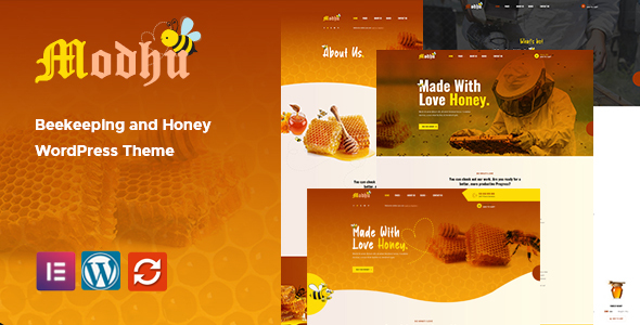 Modhu - Beekeeping and Honey WordPress Theme TFx