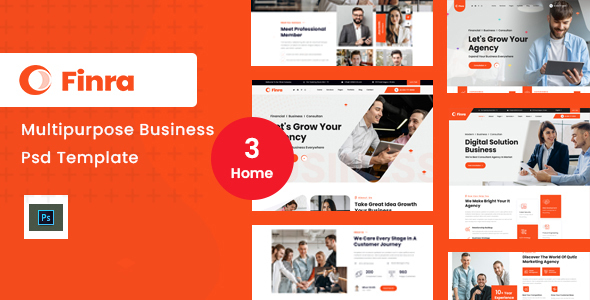 Finra -Multipurpose Business psd Template TFx