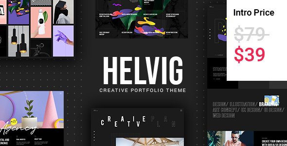 Helvig - Creative Portfolio Theme TFx WordPress