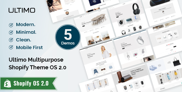 Ultimo - Multipurpose Shopify Theme OS 20 TFx