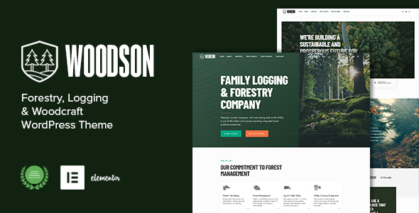 Woodson – Forestry amp Logging WordPress Theme TFx