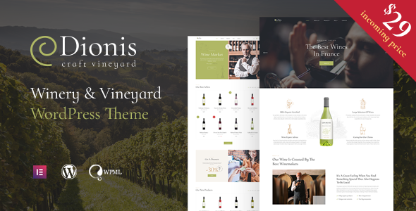 Dionis - Winery amp Vineyard WordPress Theme TFx
