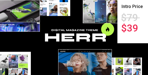 Herr - Digital Magazine Theme TFx WordPress