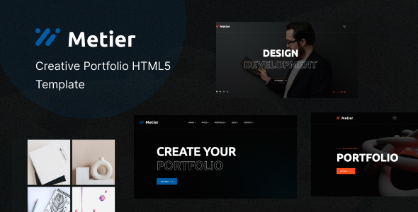 Metier - Personal Portfolio HTML Template TFx