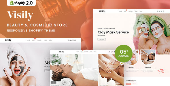 Visily - Spa amp Cosmetic Beauty Responsive Shopify 20 Theme TFx