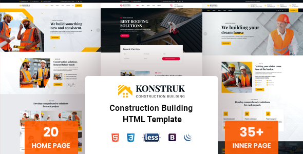 Konstruk - Construction HTML Template TFx