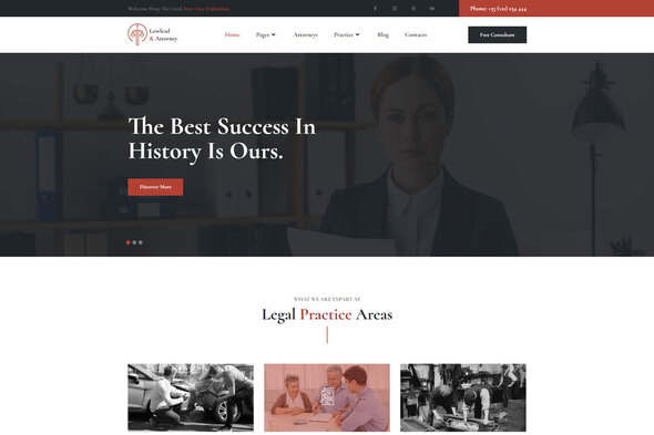 Lowlead – Attorney amp Lawyers Elementor Template Kit TFx