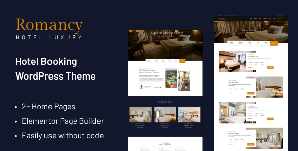 Romancy - Hotel Booking WordPress Theme TFx