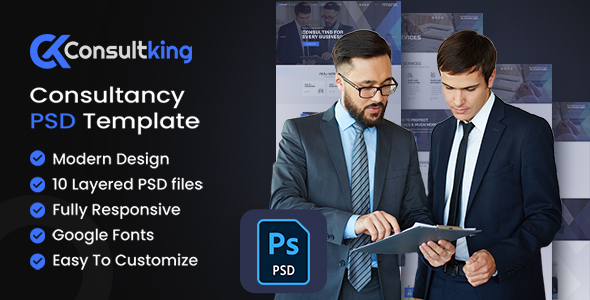 Consultking  Business PSD Template TFx