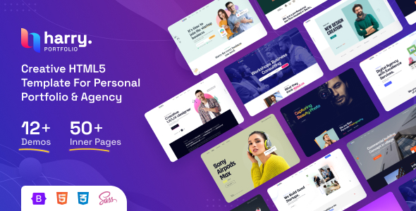 Harry - Personal Portfolio amp Agency HTML5 Template TFx