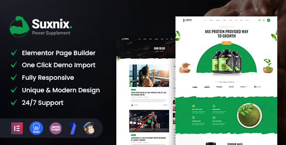 Suxnix - Health Supplement WordPress Theme TFx