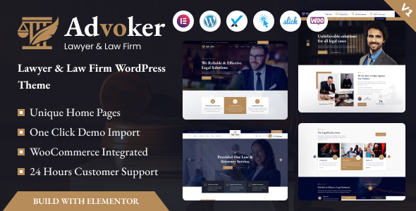 Advoker  Lawyer amp Law Firm WordPress Theme TFx