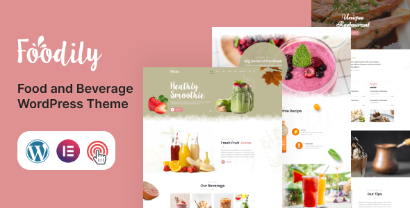 Foodily - Food and Beverage WordPress Theme TFx