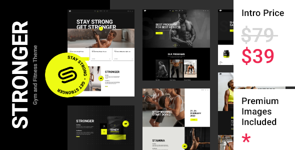 Stronger - Gym and Fitness Theme TFx WordPress