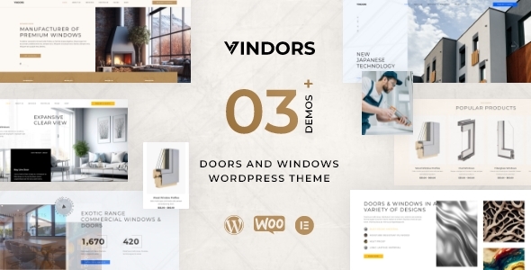 Vindors - Windows amp Doors Company WordPress Theme TFx