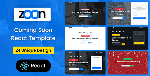 Zoon - Coming Soon React Template TFx SiteTemplates