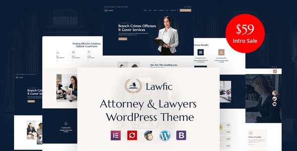 Lawfic - Attorney and Lawyer WordPress Theme TFx