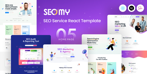 SEOMY - Digital Marketing amp SEO Agency React Next js Template TFx