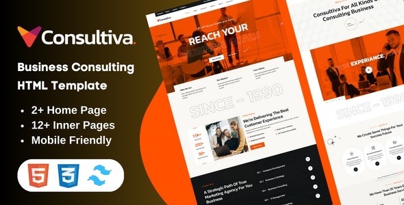 Consultiva - Tailwind Business Consulting HTML Template TFx