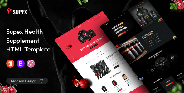 Supex - Health Supplement HTML Template TFx