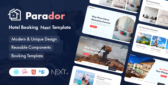 Parador - Hotel Booking Next Js Template TFx