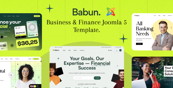 Babun – Joomla 5 Business amp Finance Responsive Template TFx