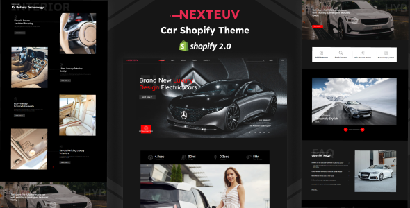 NextEuv - EV Shop Single Product Shopify Theme TFx