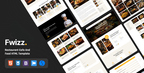 Fwizz – Restaurant Cafe And Food HTML Template TFx