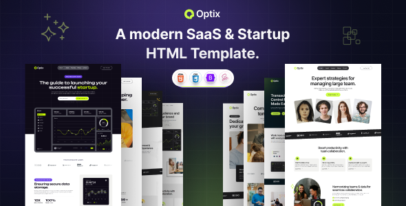 Optix - SAAS Responsive HTML Template TFx
