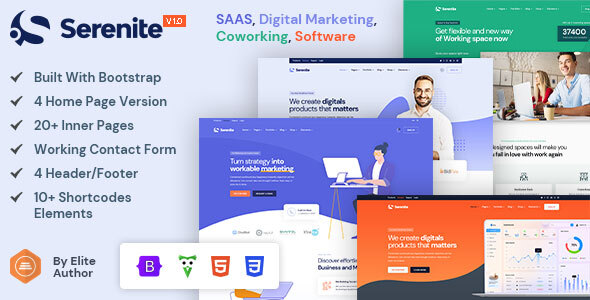 Saas Software Landing amp Startup Agency Template TFx