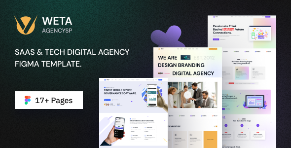 WETA Agencysp  Saas Landing Figma Template TFx