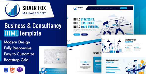 Silver Fox  Business amp Consultancy HTML Template TFx