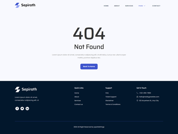 Sepiroth - Saas amp Tech Startup Elementor Template Kit TFx