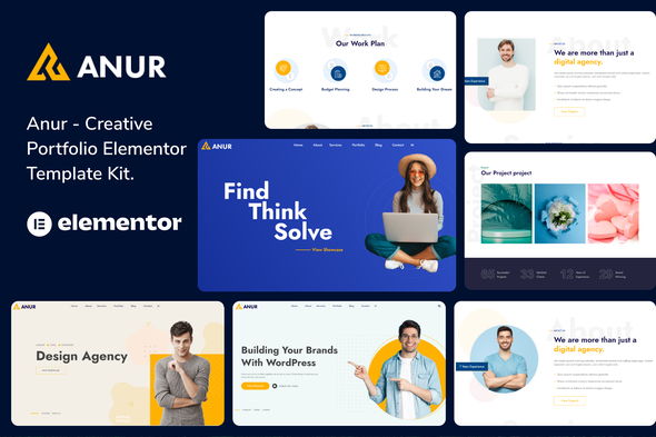 Anur - Portfolio Elementor Template Kit TFx