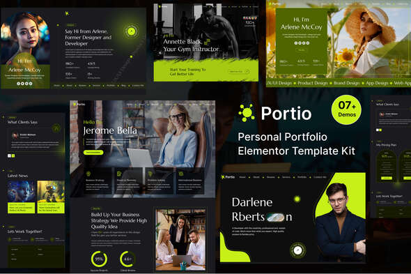 Portio - Portfolio Elementor Template Kit TFx