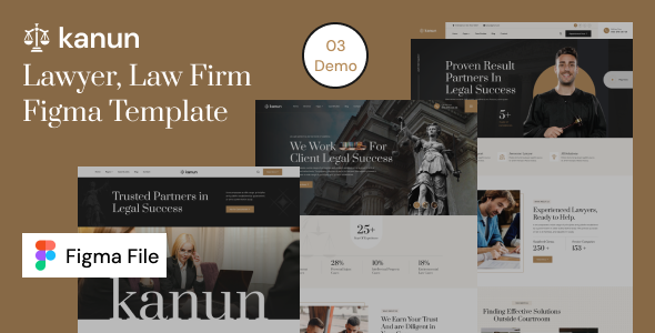 Kanun - Attorney amp Law Agency Figma Template TFx