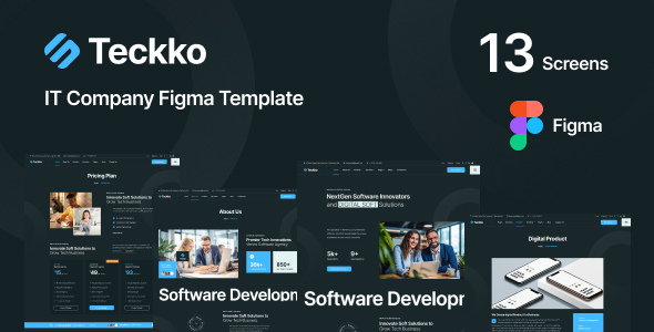 Teckko - IT Company Figma Template TFx